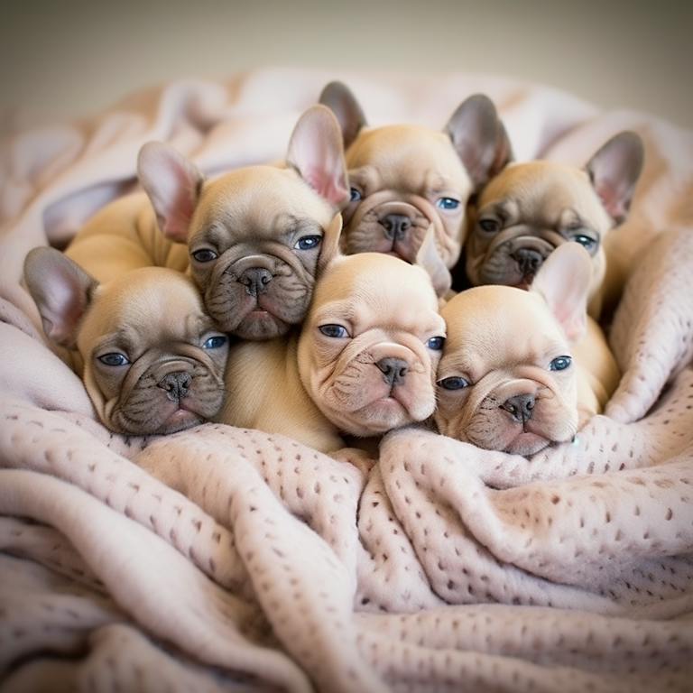 Newborn French Bulldog Puppies